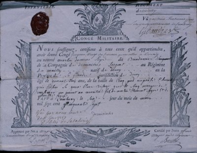 Permit for the Battle of Rossbach, 1757 by German School